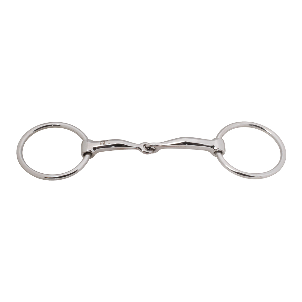 Loose Ring Snaffle Single Jointed Curved Mouth Bit - Ahmed Corporation