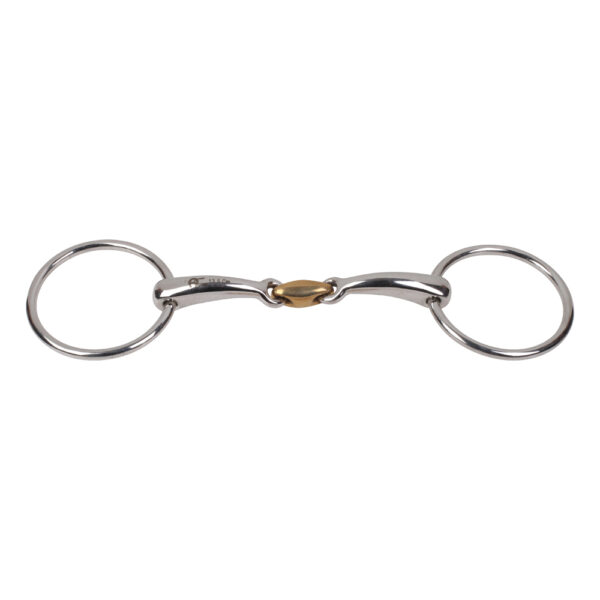 Loose Ring Double Jointed Curved Mouth Bit with Cuprium KK Link