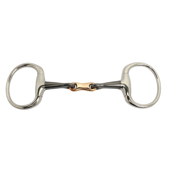Eggbut Sweet iron Bit with French Link CO and Oval Rings