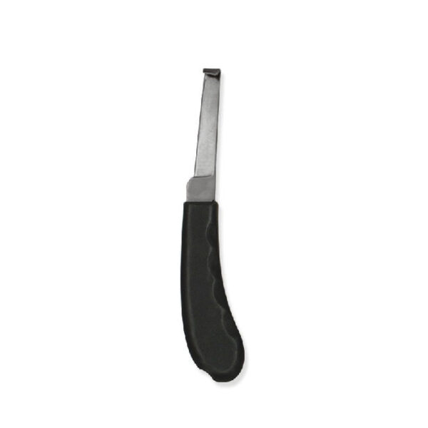 Hoof Knife Single Edge Medium Blade Wood or Plastic Handle