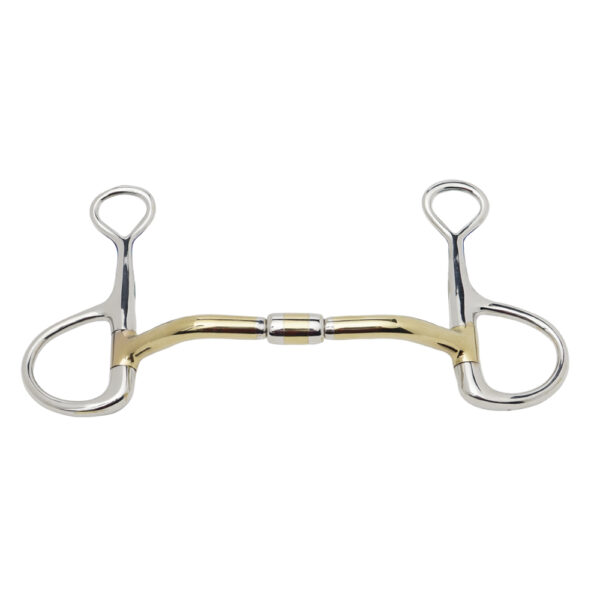 Baucher Bit Roller Mouth Plasma Quoted mouth in Golden Colour