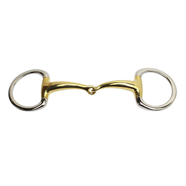 Eggbut Twisted Joints at 45 Degree angle Curved Mouth Single Jointed Solid Brass Ring SS Flat