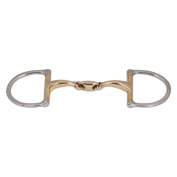 Dee Bit Double Jointed Cuprium Curved  Mouth with KK Link & Flat Rings