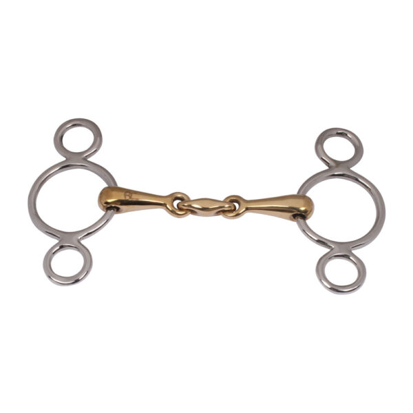 Pessoa 3 Ring Dble Jointed Cuprium Mouth Bit