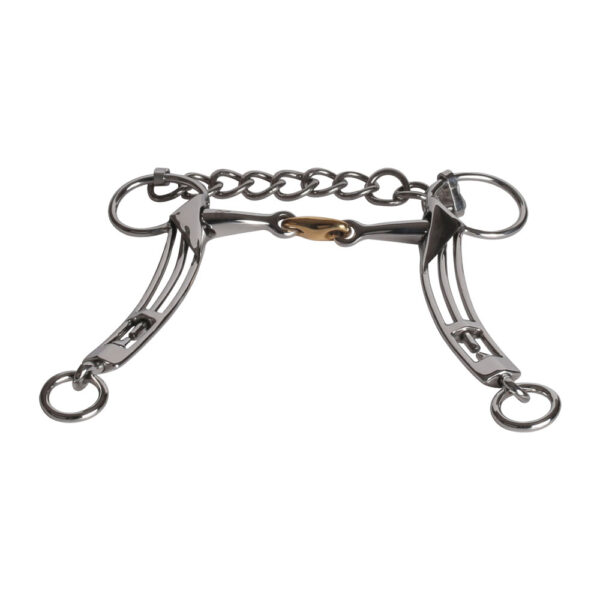 Icelandic bit Double jointed  with Tolt link Cuprium