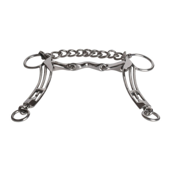Icelandic bit Double jointed Flat Mouth with Q.Moon link