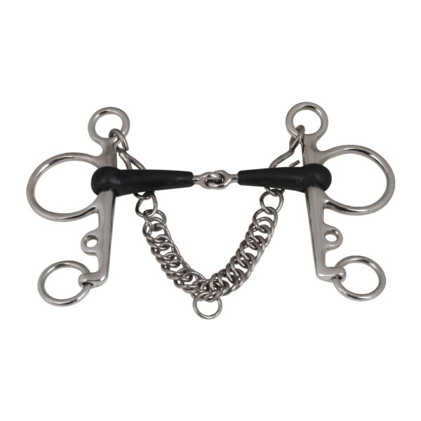 Pelham Jointed Mouth  Rubber Bit