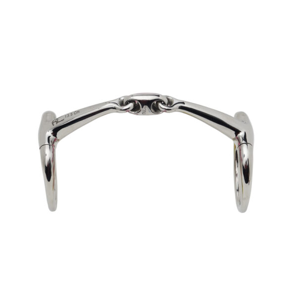 Eggbut Bradoon Double Jointed Bit Olive Rings - Image 2