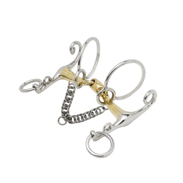 Weymouth Double jointed 45 degree Forward angle , With Twisted Shanks
