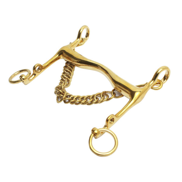 Weymouth Low port Solid Brass, Round Shanks bentout