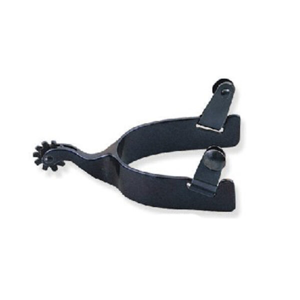 Blued Cutting Spur. 1" Band With Rowel No 5