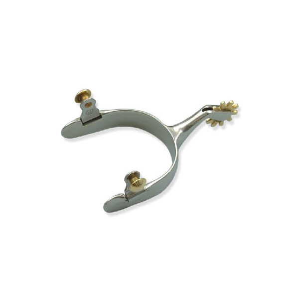 Western Spur 7/8" Band W/ 10 teeth SB Rowel No 4