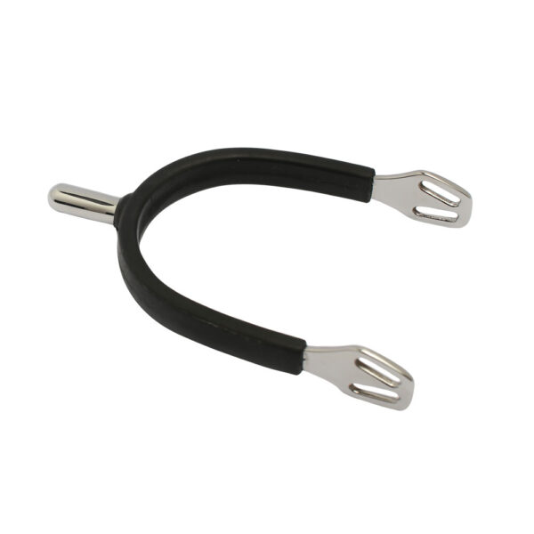 Rubber Covered Spur Gents Tappered Rectangle Shanks with Round Edge Neck